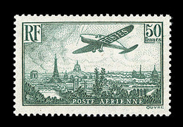 O POSTE AERIENNE - O - N°14b - 50F Vert Foncé - Signé Calves - TB - 1927-1959 Neufs