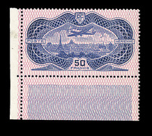 ** POSTE AERIENNE - ** - N°15 - 50F Outremer - TB - 1927-1959 Neufs