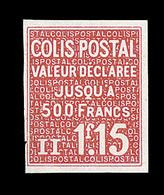 ** COLIS POSTAUX - ** - N°180b - Valeur Omise - BdF - TB - Neufs