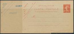 EP ENTIERS POSTAUX (Réf. STORCH) - EP - GAN 1b - 6F Rouge - Env. Privée - N°I 1b - L'Urbaine & La Seine - TB - Cartes-lettres