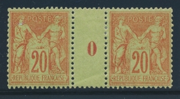 ** MILLESIMES - ** - N°118 -25c Bleu - Paire - Mill. 0 - TB - Millésimes