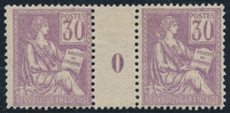 ** MILLESIMES - ** - N°127 - 25c Bleu - Paire - Mill. 2 - TB - Millésimes