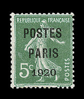 * PREOBLITERES - * - N°25 - Papier GC - TB Centrage - Comme ** - Signé Calves - B/TB - 1893-1947