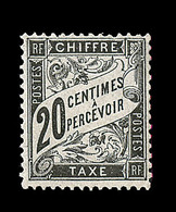 * TIMBRES TAXE - * - N°19 - 40c Noir - TB - 1859-1959 Neufs