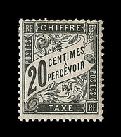 O TIMBRES TAXE - O - N°19 - 40c Noir - TB - 1859-1959 Neufs