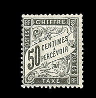 * TIMBRES TAXE - * - N°22 - 1F Noir - Gomme Partielle Sinon TB - 1859-1959 Neufs