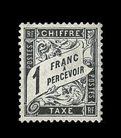 O TIMBRES TAXE - O - N°23 - 2F Noir - TB - 1859-1959 Neufs