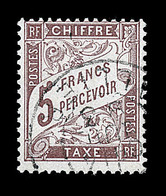 * TIMBRES TAXE - * - N°39 - 1F Rose S/paille - Charn. Légère - TB - 1859-1959 Neufs