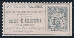 (*) TIMBRES - TELEPHONE - (*) - N°16/19 - TB - Télégraphes Et Téléphones