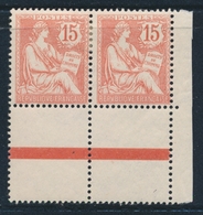 ** VARIETES - ** - N°129c - 10c Rose - Bloc De 4 - Recto-verso Partiel Sur La Paire Inf. - TB - Neufs