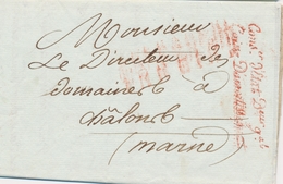 LAC FRANCHISES - LAC - Caisse D' Amort. (Rge) S/Pli Du 12 Juin 1827 Pour Le Maire De LYON - Au Verso, Sceau De La Caisse - 1801-1848: Précurseurs XIX