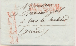 LSC FRANCHISES - LSC - Dir. Gal De Caisse D'Amort. Et Dépôt (Rge) Joli Cachet Rge Au Verso - TB - 1801-1848: Précurseurs XIX