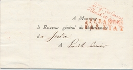 LAC FRANCHISES - LAC - Caisse D' Amort. (Rge) S/pli Du 2 Mai 1840 Pr Le Maire De La Ville CRAMAUX - Texte Relatant Un Pr - 1801-1848: Précurseurs XIX