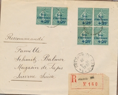 L CA Sur Lettre - L - N°249 X2 , 25 Paire , 251 Obl Paris 64 S/recom. - TB - Lettres & Documents