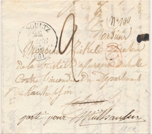 LAC M. POSTALES 19ème Siècle - HAUT-RHIN (Dépt 66) - LAC - #Soultz Haut-Rhin# - T15 - 4/12/1853 (sans Année) + Taxe 25Dt - Lettres & Documents