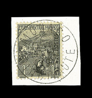 F TIMBRES POSTE - F - N°33 - 5F+5F Rose Verdâtre - Belle Obl. Centr. MONACO 3/11/19 - Signé MIRO - TB - Autres & Non Classés