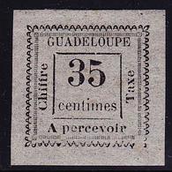 * GUADELOUPE - TIMBRES TAXE - * - N°11 - 35c Gris - TB - Autres & Non Classés