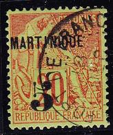 O MARTINIQUE - TIMBRES POSTE - O - N°1 - 5c S/20c - TB - Autres & Non Classés