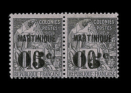 O MARTINIQUE - TIMBRES POSTE - O - N°10a - "5" Penché - Tenant à Normal - TB - Autres & Non Classés