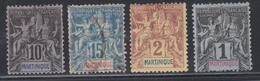 */O MARTINIQUE - TIMBRES POSTE - */O - N°31/48 Sf N°33/34 - Etats Divers - Maj. TB - Autres & Non Classés