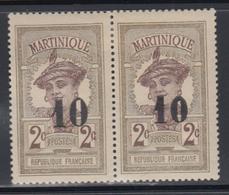 O MARTINIQUE - TIMBRES POSTE - O - N°83a - Surcharge Renversé - TB - Autres & Non Classés