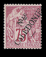 * NOUVELLE CALEDONIE - * - N°31 - 35c Violet Noir S/jaune - TB - Vide