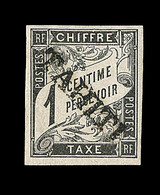 * TAHITI - TIMBRES TAXE - * - N°1 - 1c Noir - TB - Autres & Non Classés