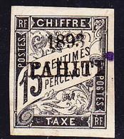 * TAHITI - TIMBRES TAXE - * - N°20 - 15c Noir -TB - Autres & Non Classés