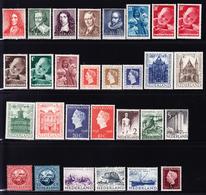 O SUISSE - ANNEES COMPLETES - O - 1954/67 - N°544/802 - 267 T. - Tous Obl. Càd - TB - Collections