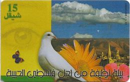 Palestine - Paltel (Chip) - Keep Jerusalem Clean (Dove), 05.2000, Chip Oberthur, 15U, 200.000ex, Used - Palestina