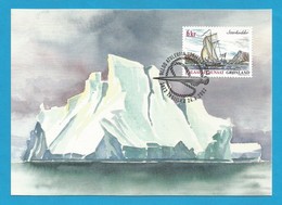 Grönland / Kalaallit Nunaat  2002 Mi.Nr. 383 , " Stökodder " Grönländische Schifffahrt (I) - Maximum Card - 24.06.2002 - Cartoline Maximum