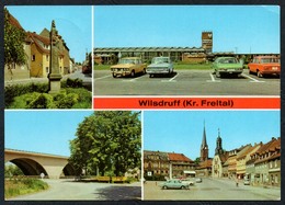 C5664 - Wilsdruff Kr. Freital - Postsäule Autobahnraststätte Markt Brücke - Auto Car - Reichenbach - Freital