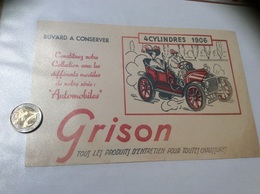 Buvard « Grison - Entretien Pour Chaussures - Automobiles - 4 CYLINDRES 1906 » - Chaussures