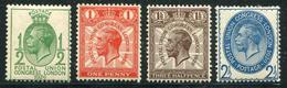 GRANDE BRETAGNE - N° 179 A 182 * - AVEC N° 182 FILIGRANE RENVERSÉ - TB - Unused Stamps