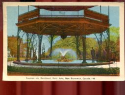 Saint John : Fountain And Bandstand - St. John