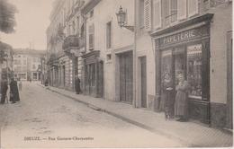 57 - DIEUZE - RUE GUSTAVE CHARPENTIER - DEVANTURE DE LA PAPETERIE - Dieuze