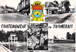 28 - CHATEAUNEUF En THYMERAIS : Multivues - CPSM Dentelée Noir Blanc Grand Format 1958 - Eure Et Loire - Châteauneuf