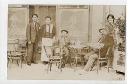 CARTE PHOTO - Terrasse D'un Café ( Pup AMER PICON) - Cafés