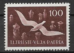 TRIESTE ZONA B  1949 POSTA AEREA SOGGETTI VARI SASS. 9  MLH XF - Neufs