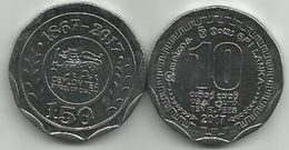 Sri Lanka 10 Rupees 2017. UNC CEYLON TEA 150th ANNIVERSARY - Sri Lanka