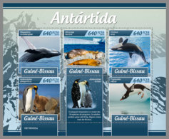 GUINEA BISSAU 2019 MNH Antarctica Animals Antarktis Tiere Animaux Antarctiques M/S - OFFICIAL ISSUE - DH1920 - Antarktischen Tierwelt