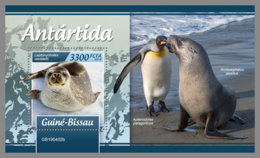 GUINEA BISSAU 2019 MNH Antarctica Animals Antarktis Tiere Animaux Antarctiques S/S - IMPERFORATED - DH1920 - Fauna Antártica