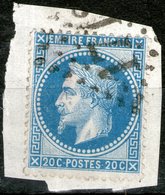 France,1867,20c,Y&T#29A,luna Detail Shown On Scan,on Piece,as Scan - Zonder Classificatie