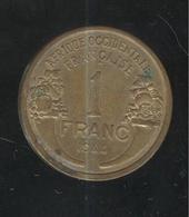 1 Franc Afrique Occidentale Française 1944 ( AOF ) TTB - Altri – Africa