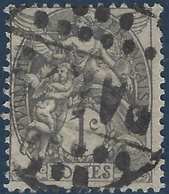 France Blanc N°107 1c Gris Oblitéré Du Cachet Privé De Distribution  "Paris" RR - 1900-29 Blanc