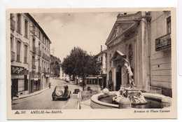 - CPA AMELIE-LES-BAINS (66) - Avenue Et Place Carnot (PEUGEOT 302) - Photo CAP 107 - - Sonstige & Ohne Zuordnung