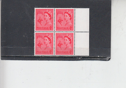 GRAN BRETAGNA  1967-70 - Unificato  530 (quartina) - Guernsey - Non Classificati