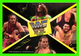 SPORTS DE LUTTE - WWF COLISEUM VIDEO POSTCARDS 1996 - SHAN MICHAELS, BRET HART, RAZOR RAMON - - Wrestling
