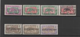 Oubangui-Chari 1915-25 7 Timbres  (1er Rang Neufs Sans Gomme, 2ème Rang Neufs Sur Charnière) - Unused Stamps
