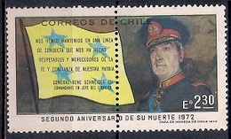 Chile 1972 - The 2nd Anniversary Of The Death Of General Rene Schneider, 1913-1970 - Chile